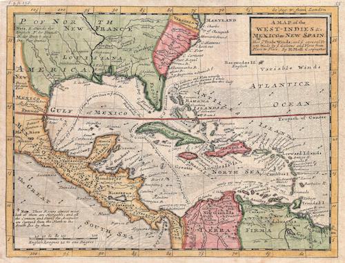 1732_Herman_Moll_Map_of_the_West_Indies_and_Caribbean