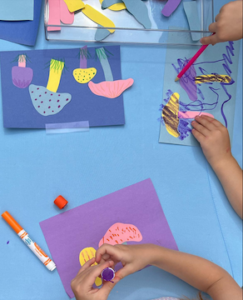 mushroom shapes craft picture